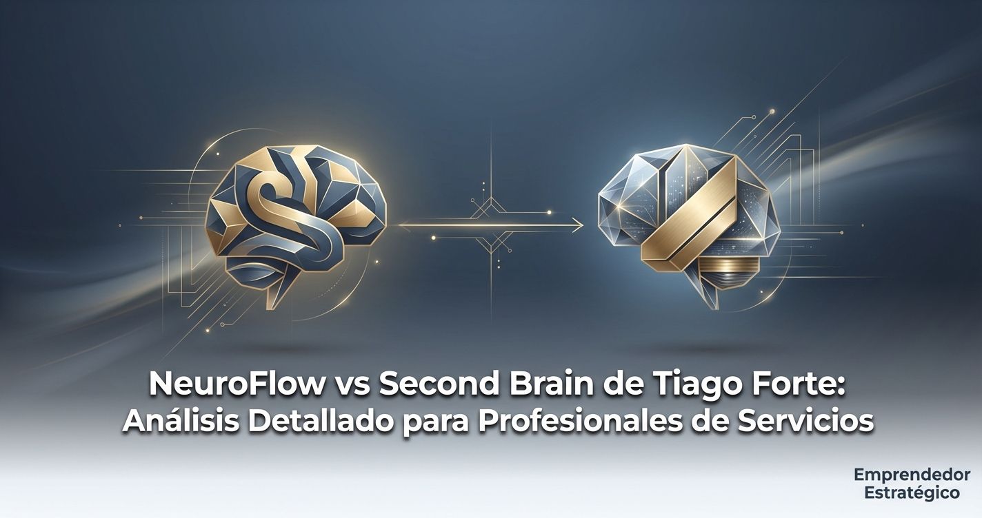 NeuroFlow vs Second Brain de Tiago Forte: Análisis Detallado para Profesionales de Servicios