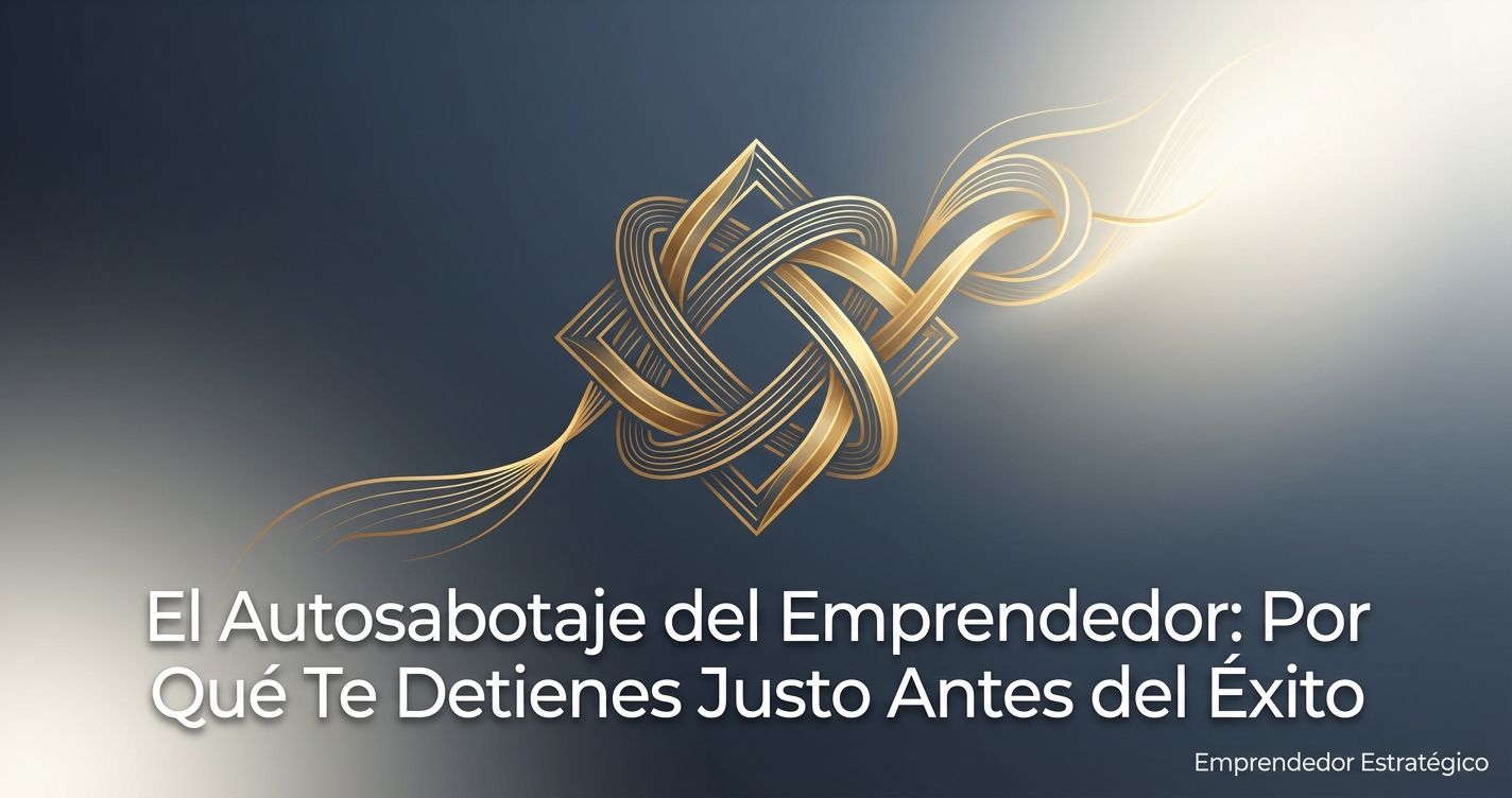 El Autosabotaje del Emprendedor: Por Qué Te Detienes Justo Antes del Éxito