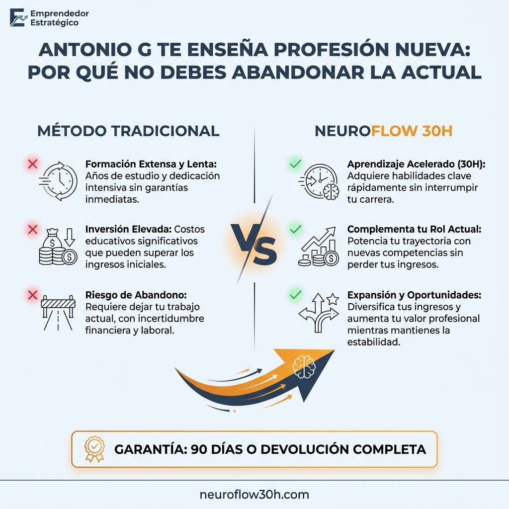 Infografía: Antonio G Te Enseña Profesión Nueva: Por Qué No Debes Abandonar La Actual