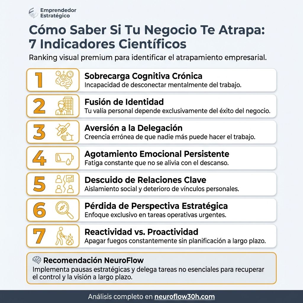 Infografía: Cómo Saber Si Tu Negocio Te Atrapa: 7 Indicadores Científicos